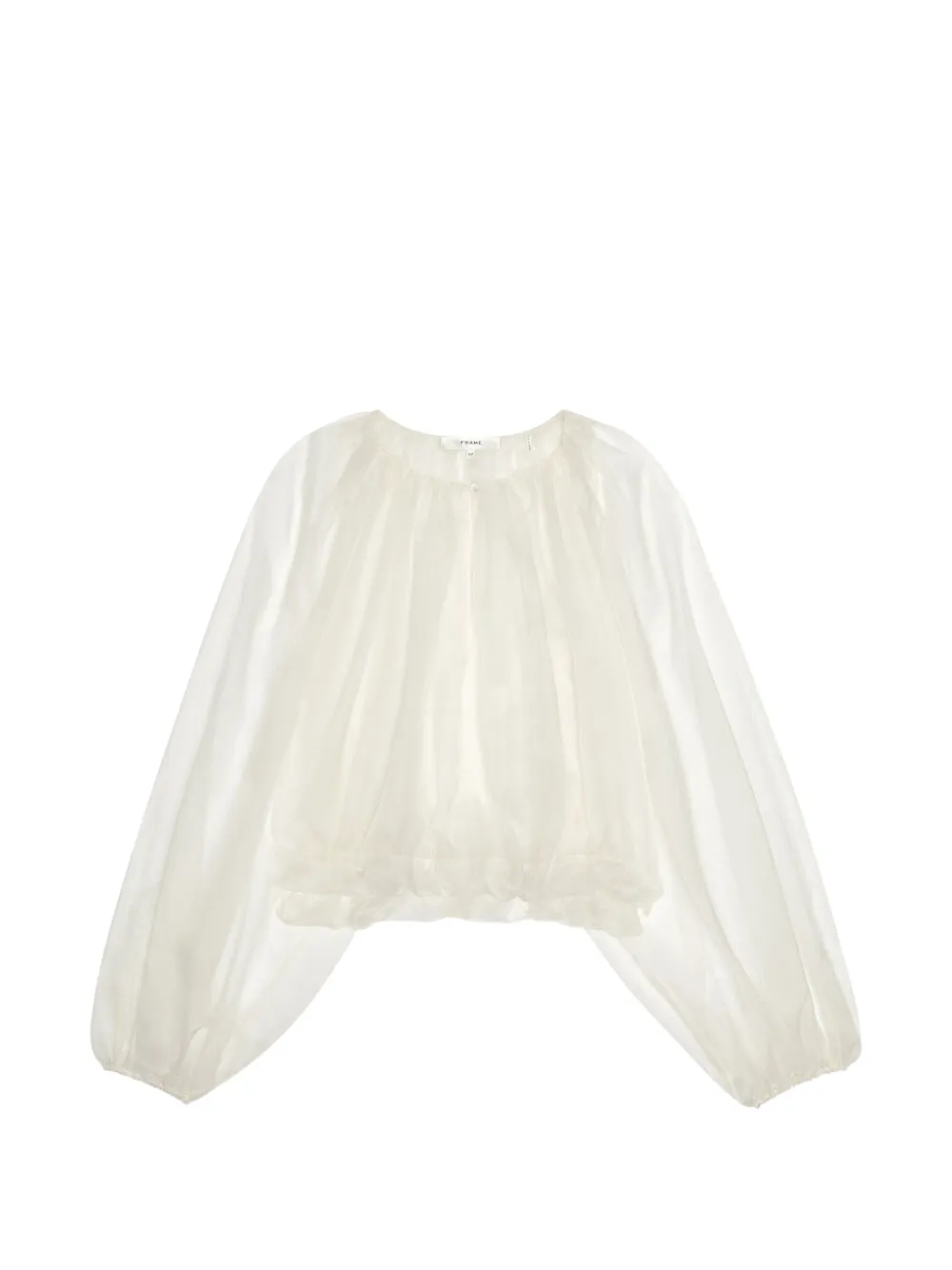 FRAME balloon-sleeve blouse - Toni neutri