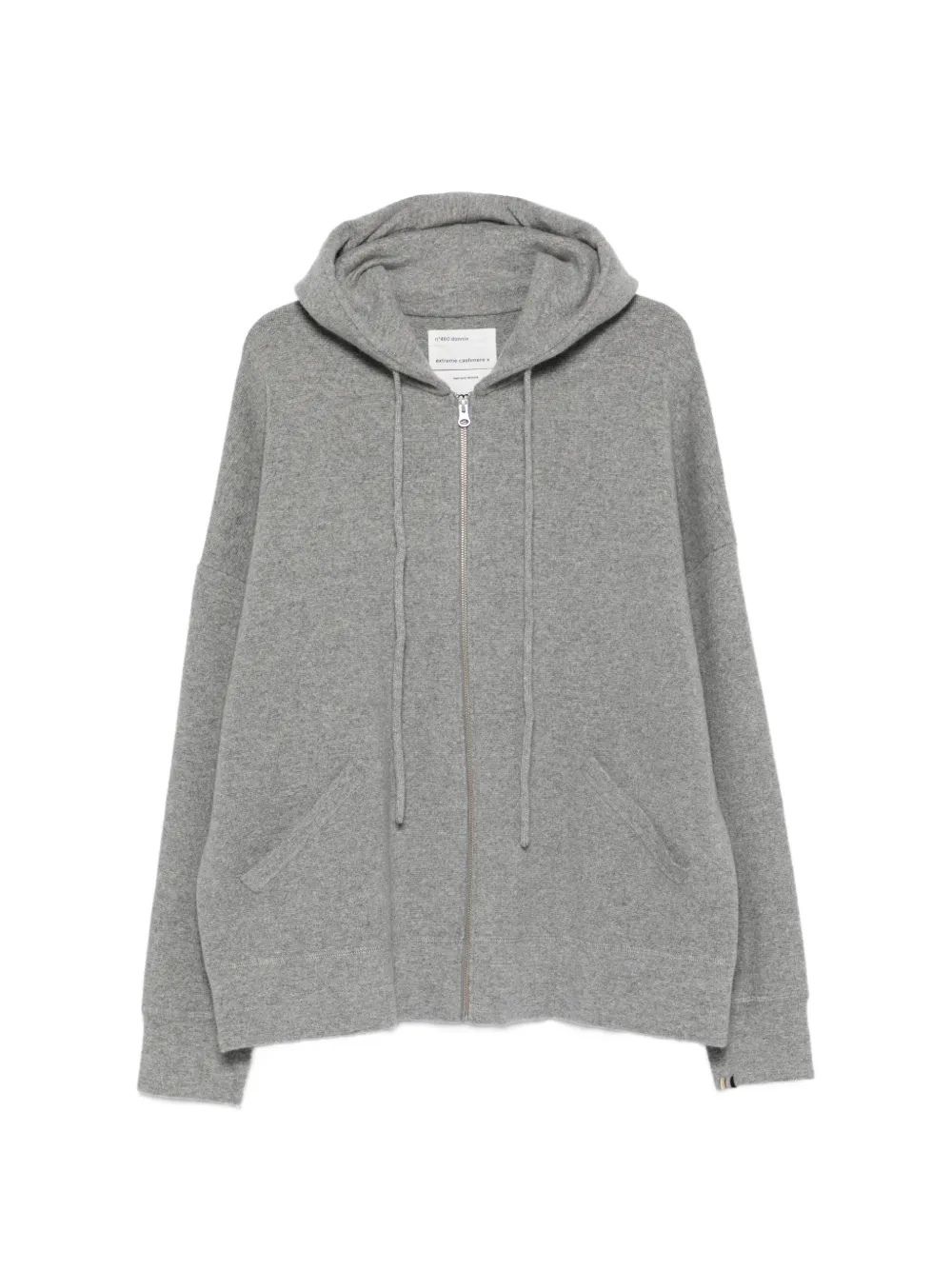 extreme cashmere long-sleeves zip hoodie - Grigio