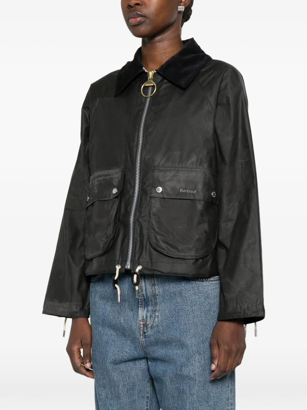  Barbour Corduroy-collar Jacket - Grey 
