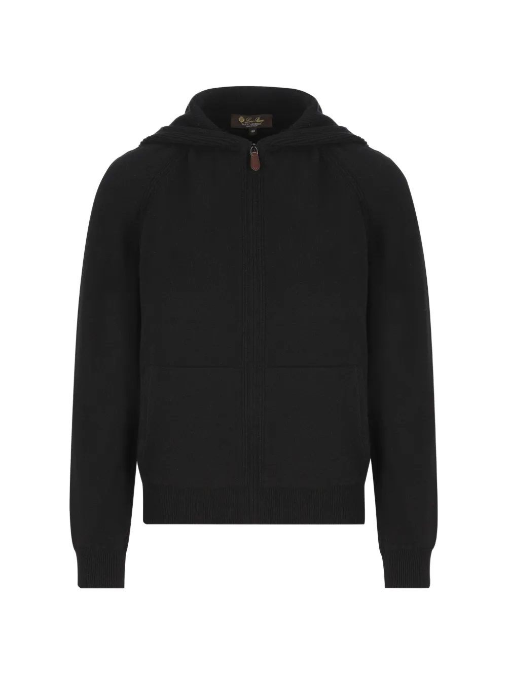 Loro Piana hooded zip-fastening cardigan - Nero