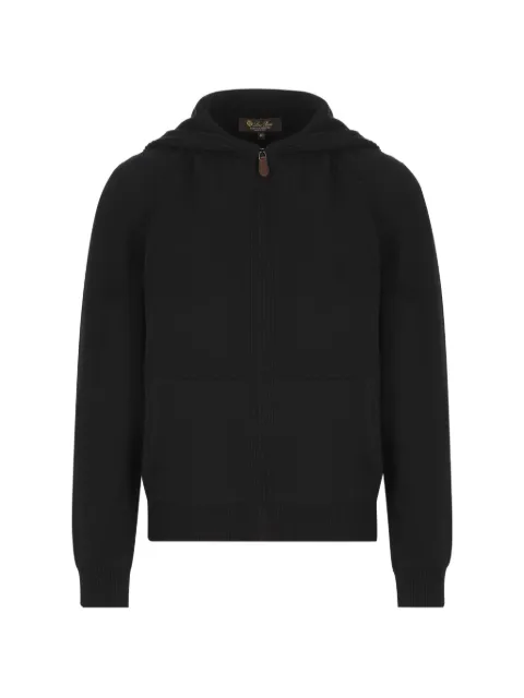 Loro Piana hooded zip-fastening cardigan