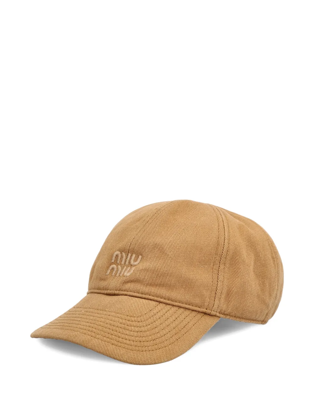  Miu Miu Drill Baseball Cap - Neutrals 