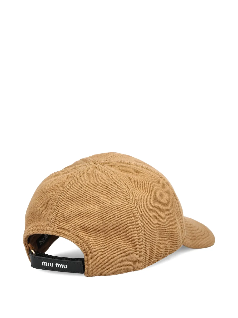  Miu Miu Drill Baseball Cap - Neutrals 
