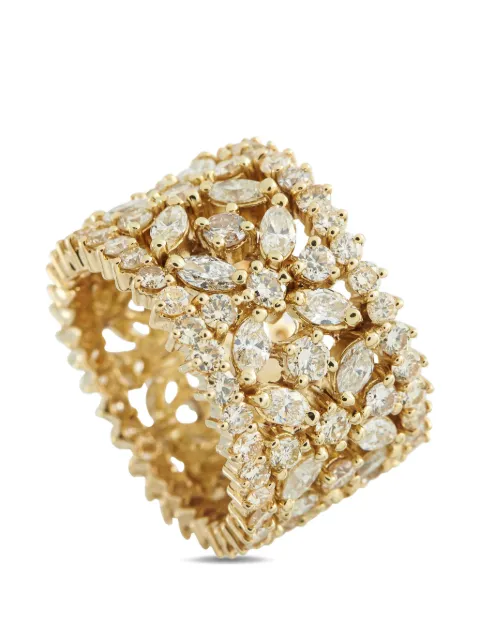 LB Exclusive anillo en oro amarillo de 18 ct con diamantes