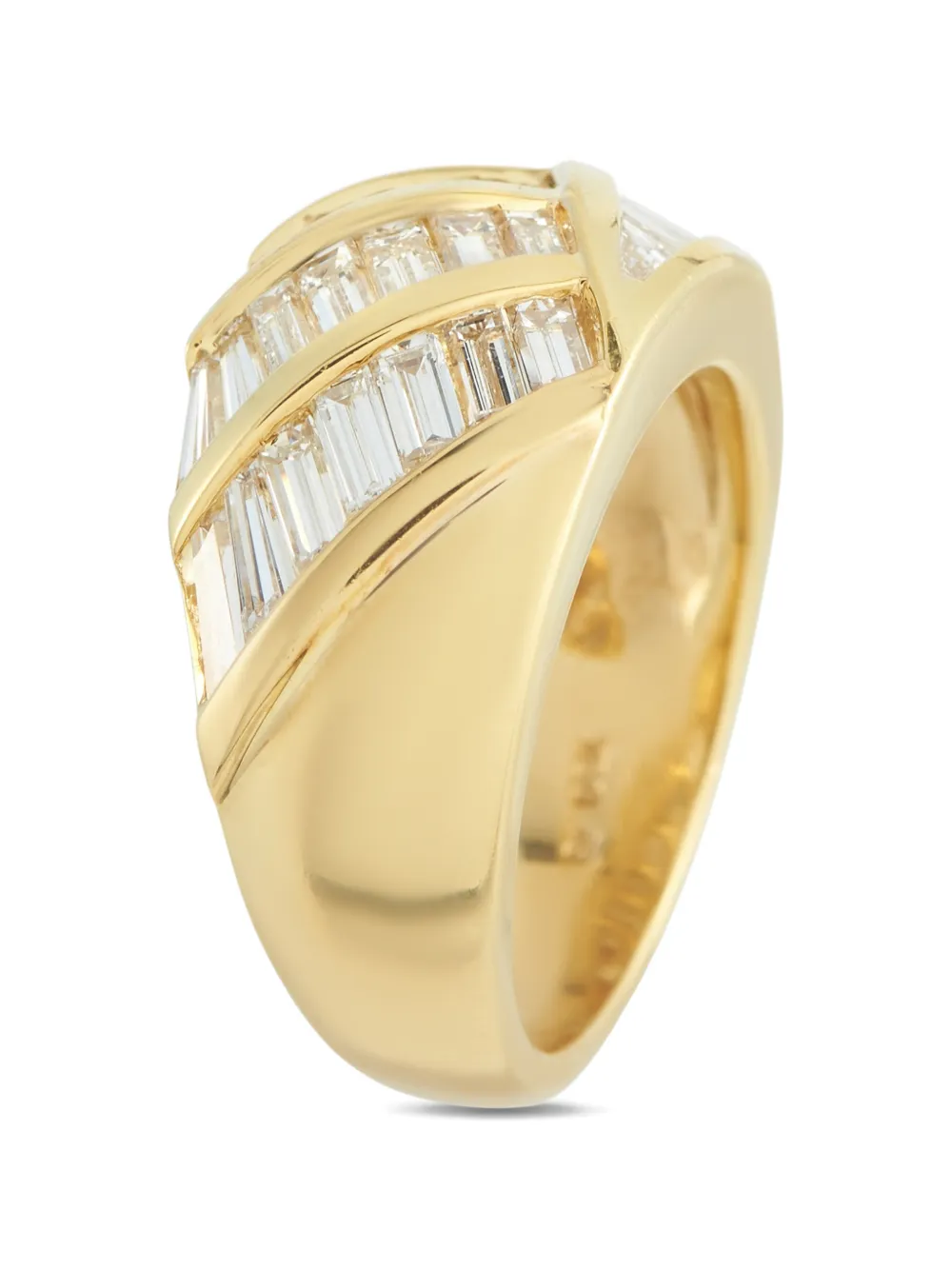 LB Exclusive 18k yellow gold diamond ring