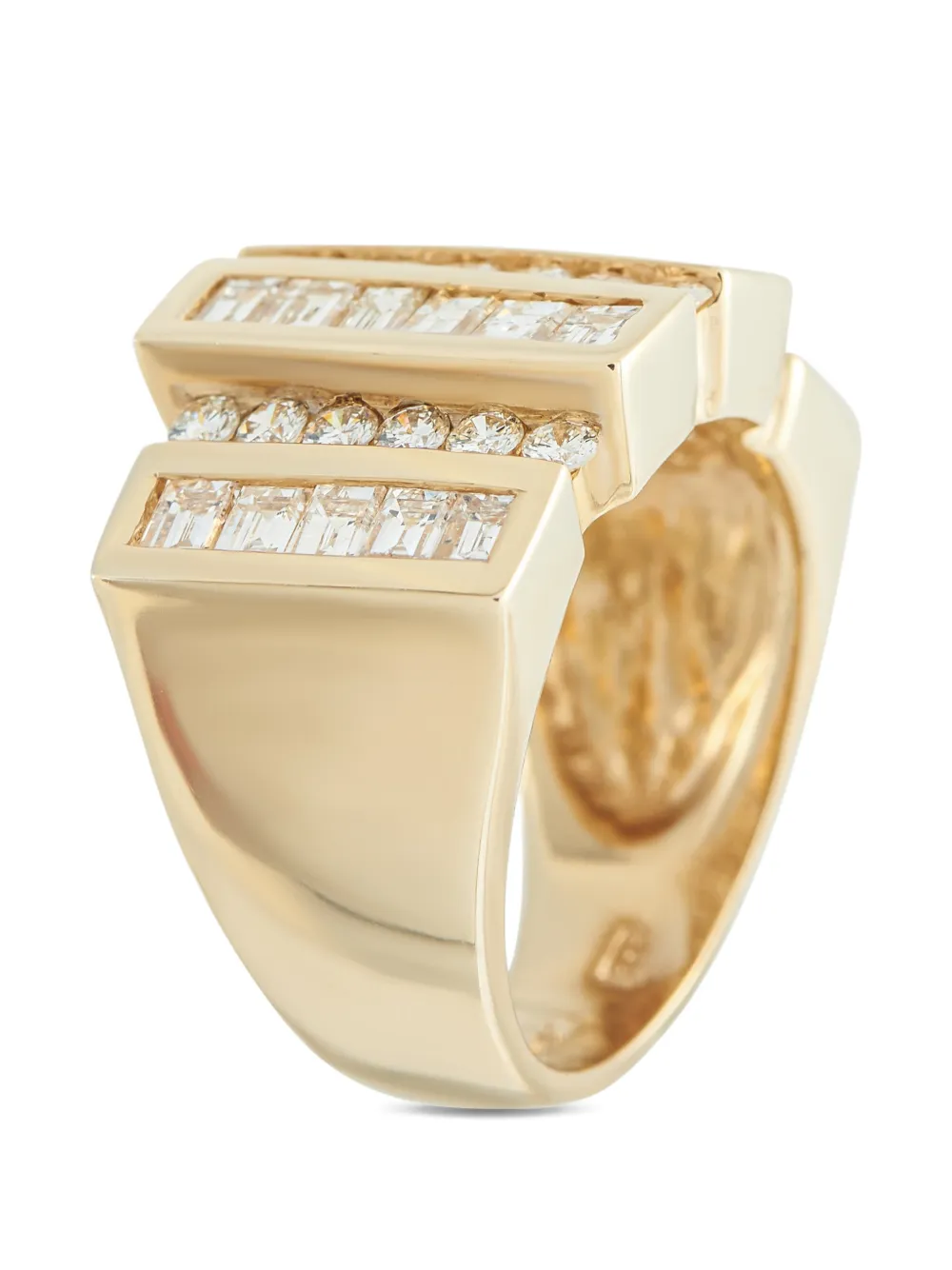 LB Exclusive 14k yellow gold diamond ring - Oro