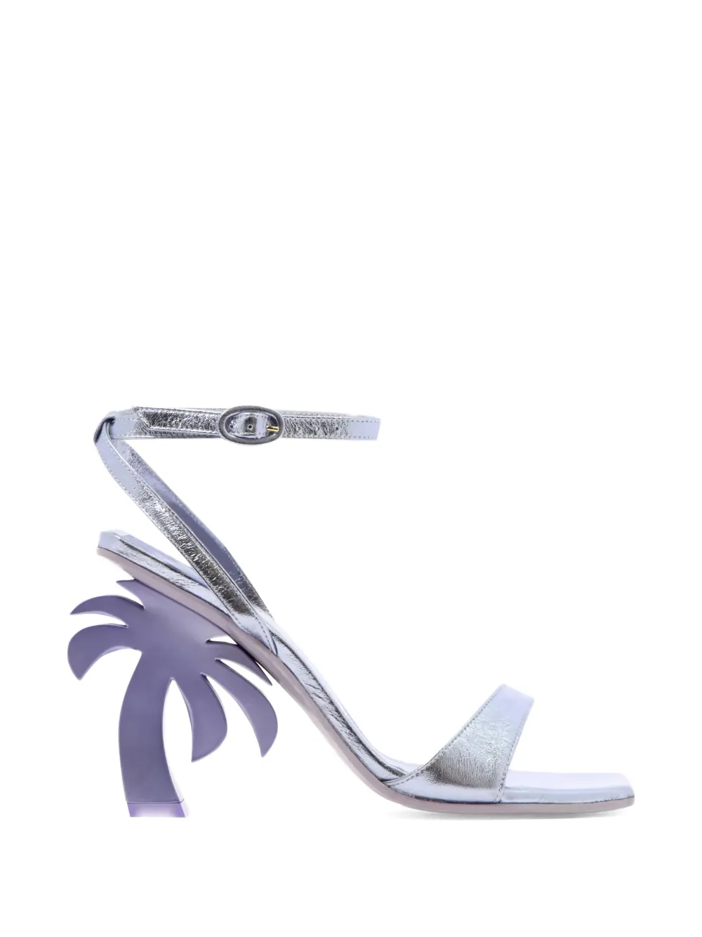 Palm Angels Palm Tree sandalen met hak Paars