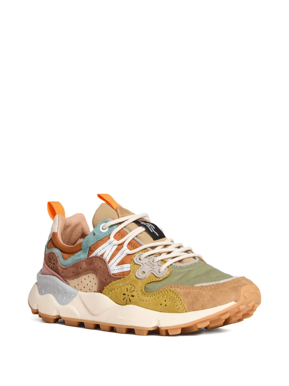 FLOWER MOUNTAIN Yamano 3 trekking-laces sneakers - Marrone