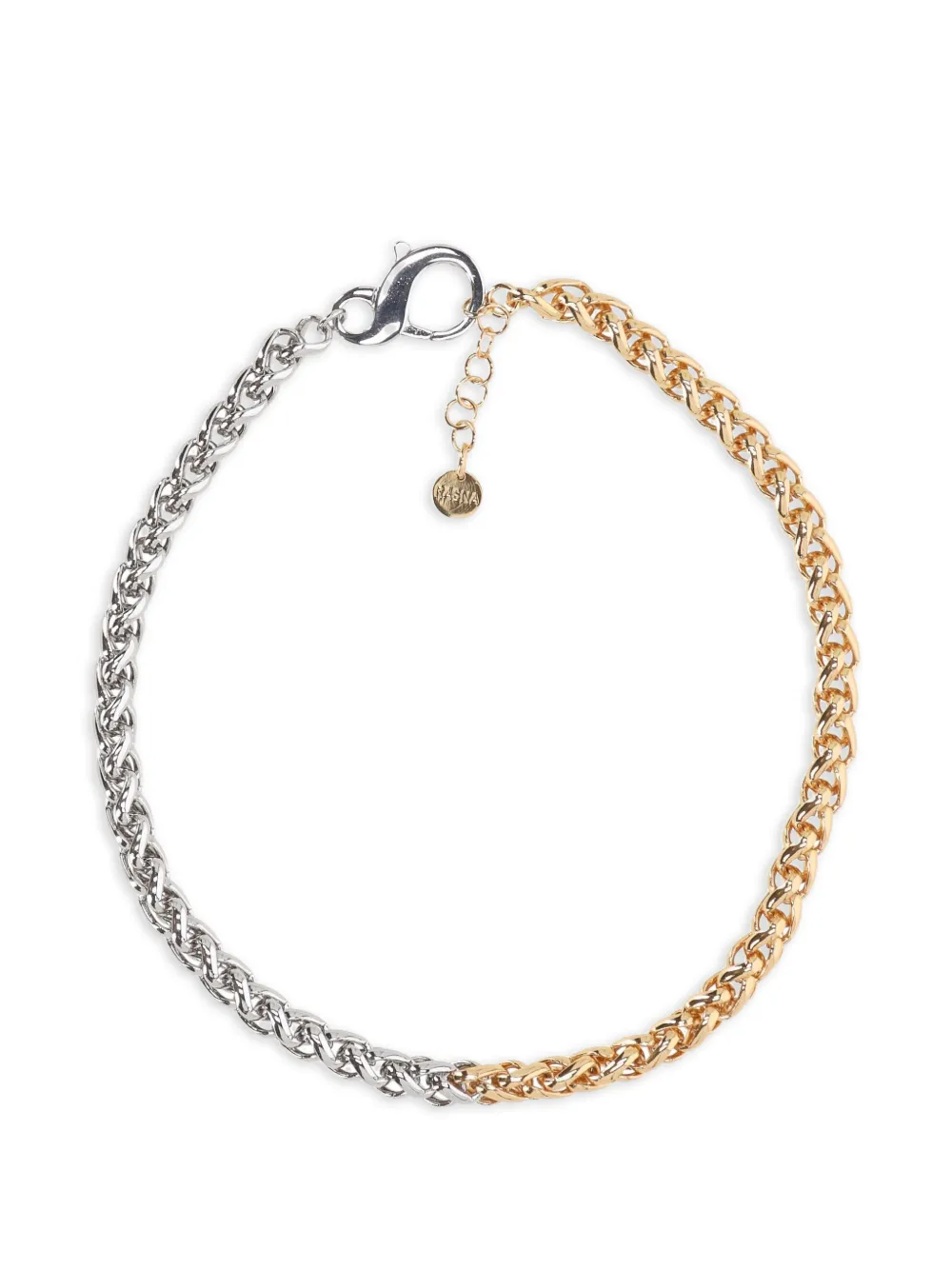 RASNA Zweifarbige Bijoux Halskette - Silber