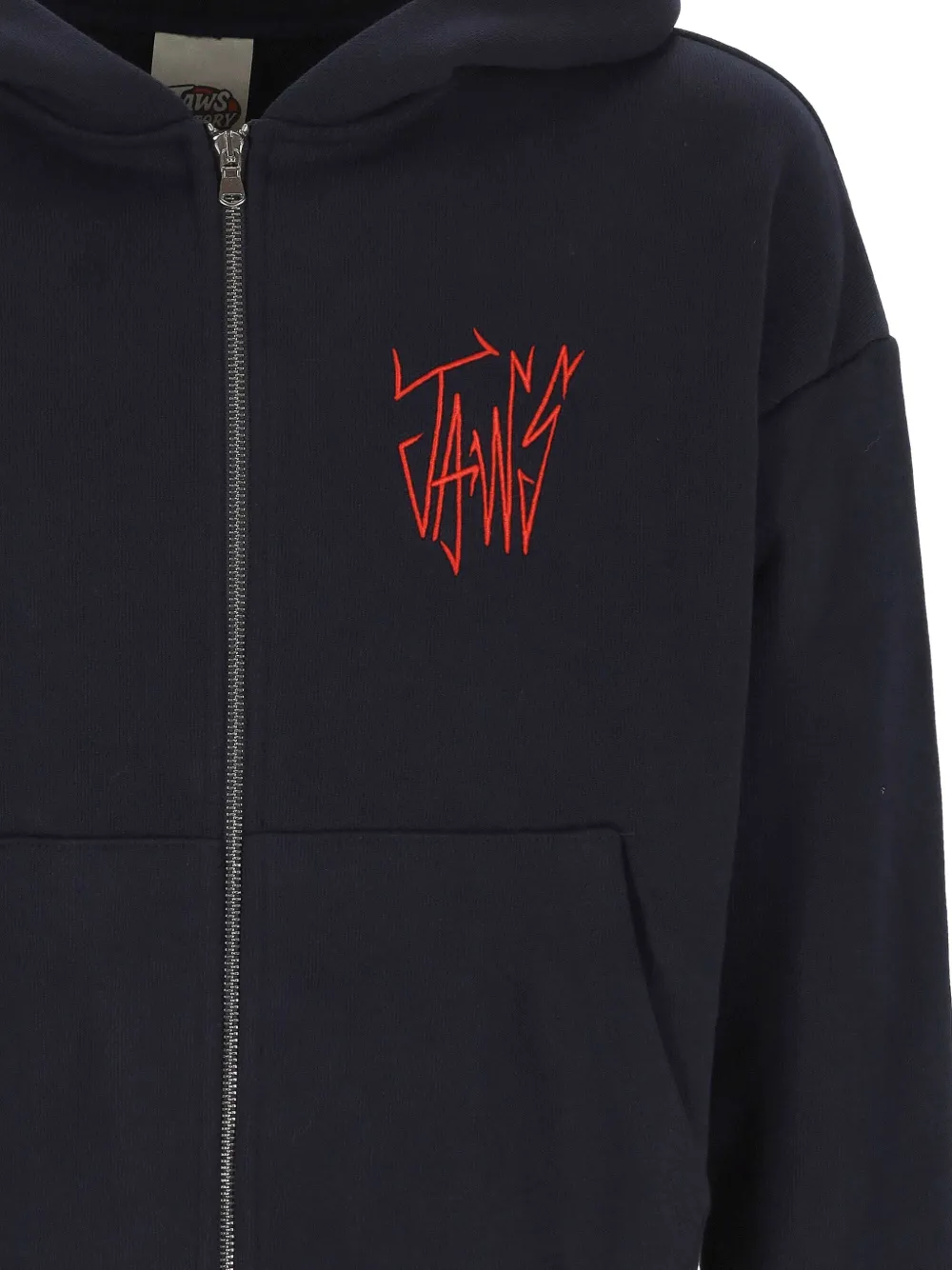  Jaws Printed Hoodie - Blue 