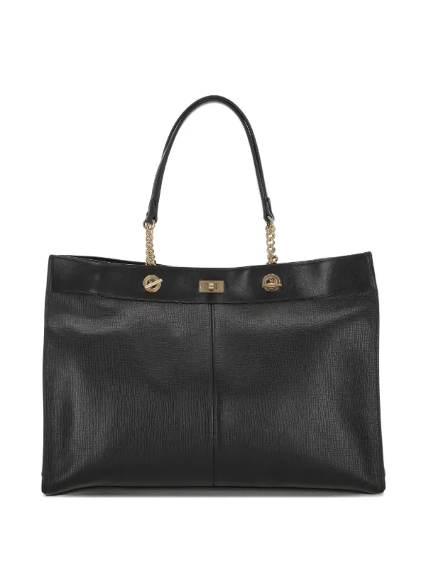 Anya Hindmarch Top-handle Leather Tote Bag in Black