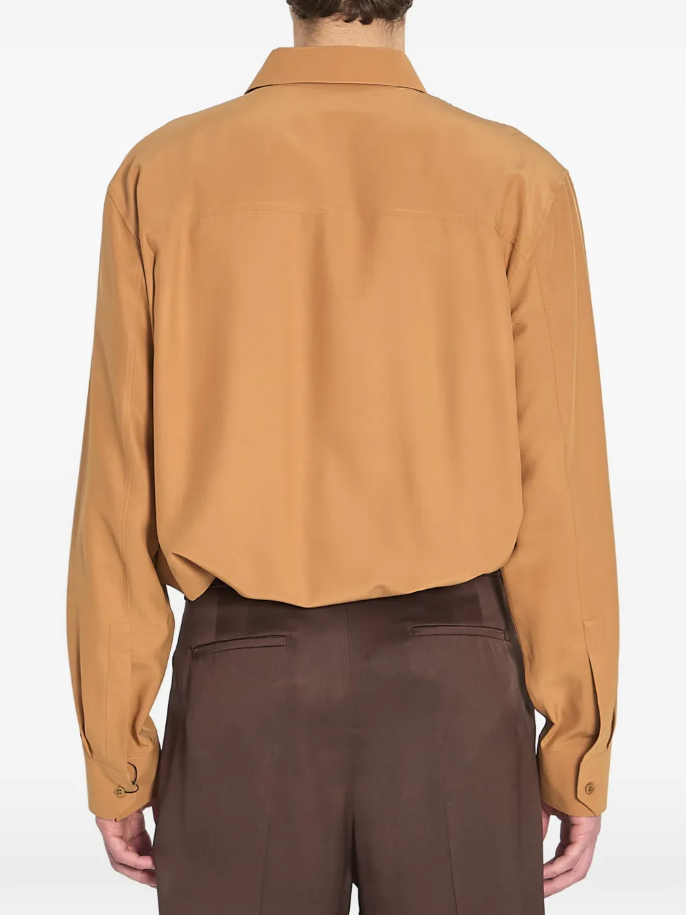 Saint Laurent Zijden overhemd Oranje