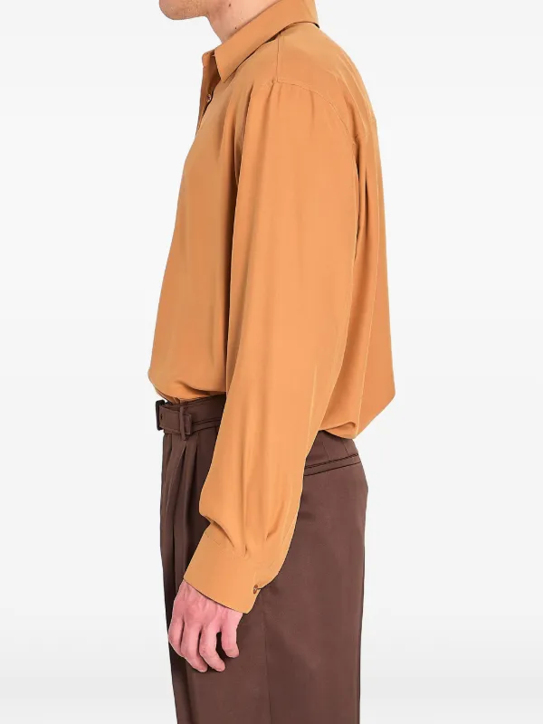 Saint Laurent Silk Shirt | Orange | FARFETCH
