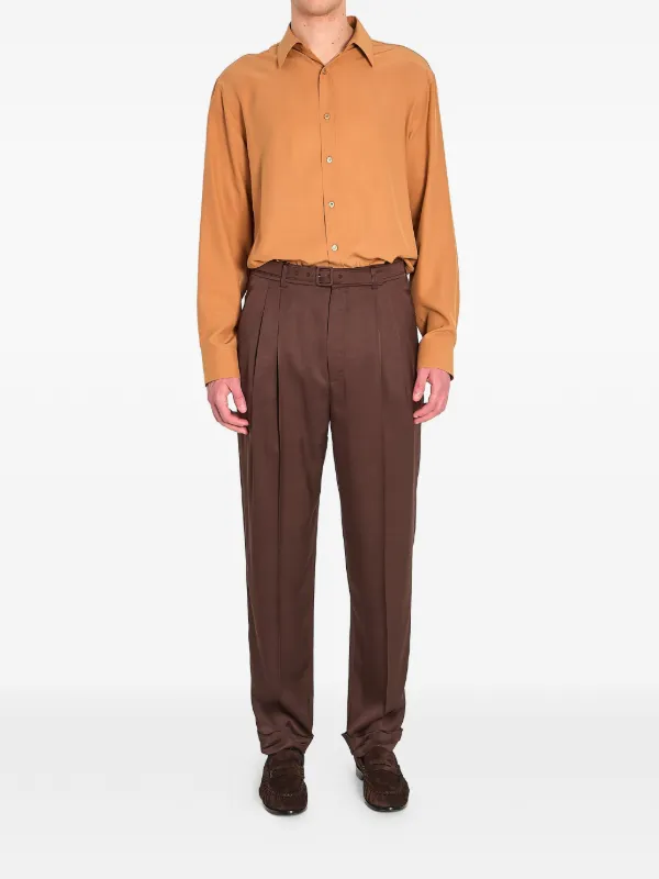 Saint Laurent Silk Shirt | Orange | FARFETCH RO