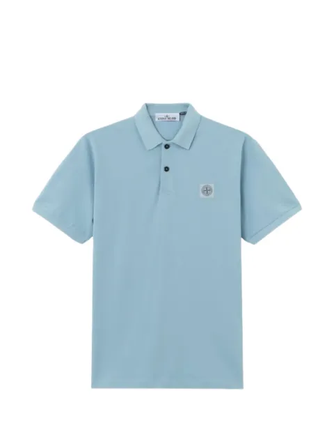 Stone Island logo-patch polo shirt