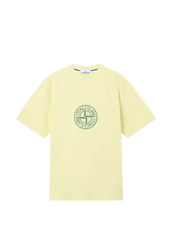Stone Island 2100001 Organic Cotton Jersey T-shirt in Yellow