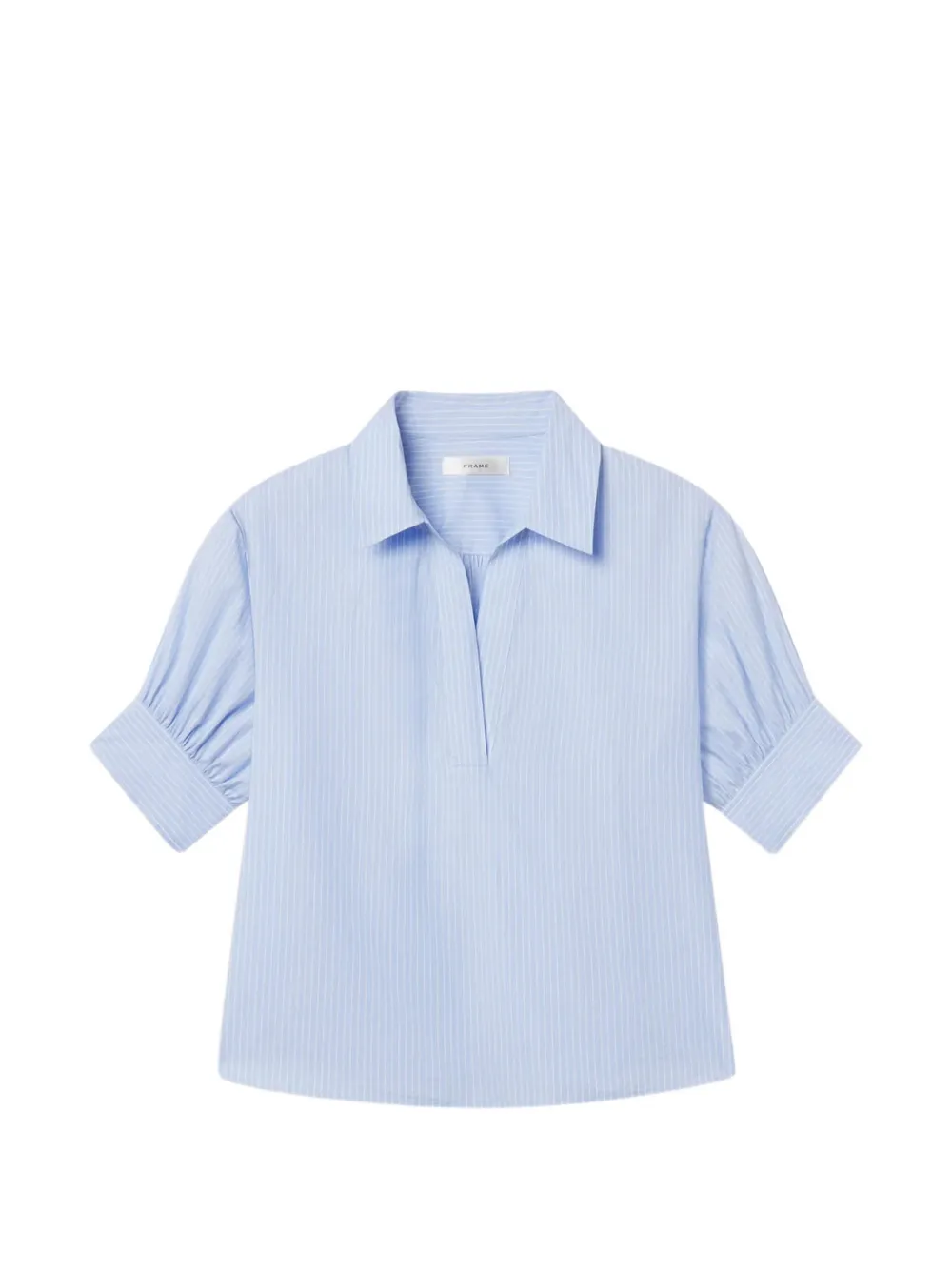 FRAME The V-neck Popover top - Blu