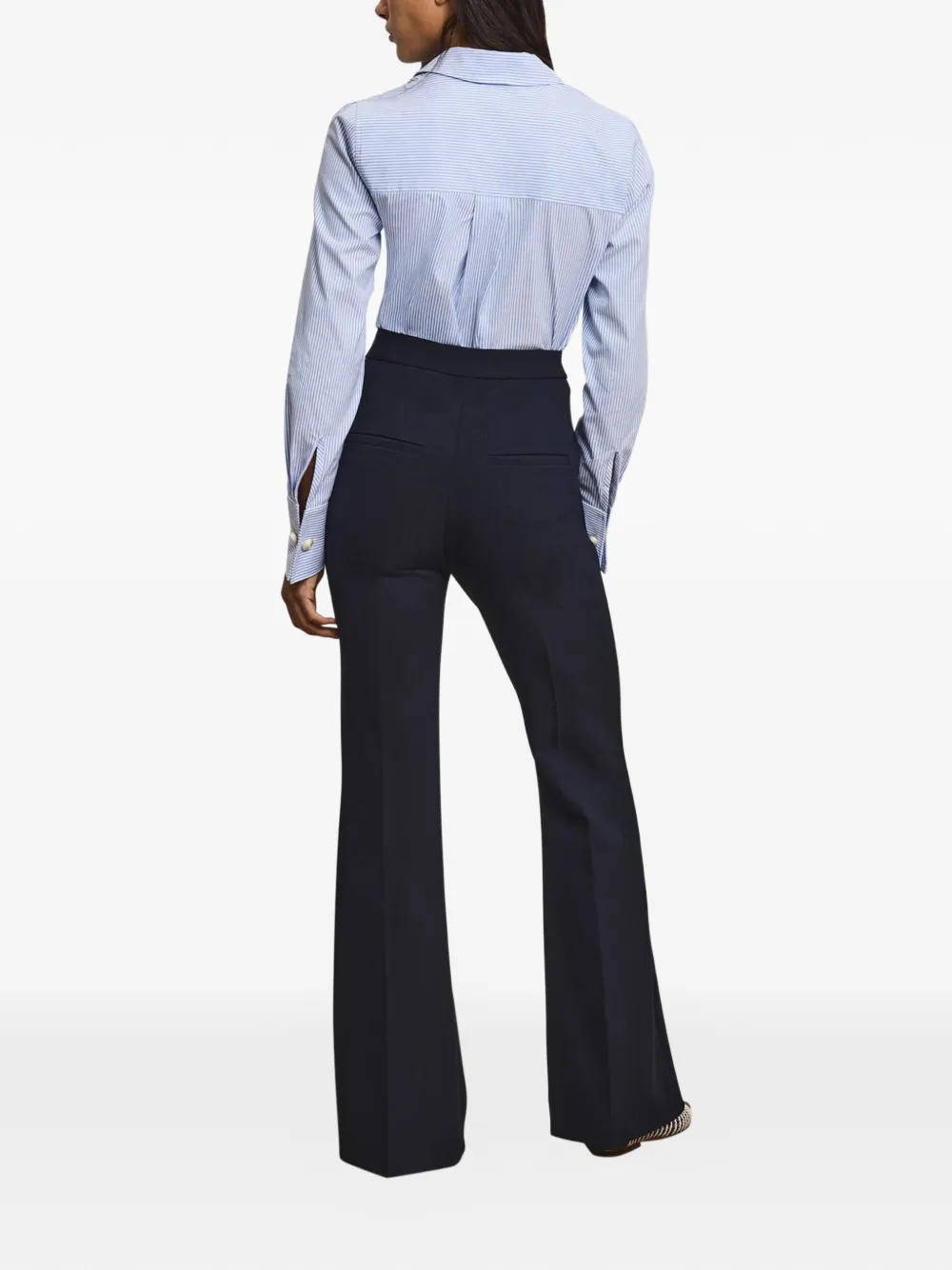  Veronica Beard Arden Flared Trousers - Blue 