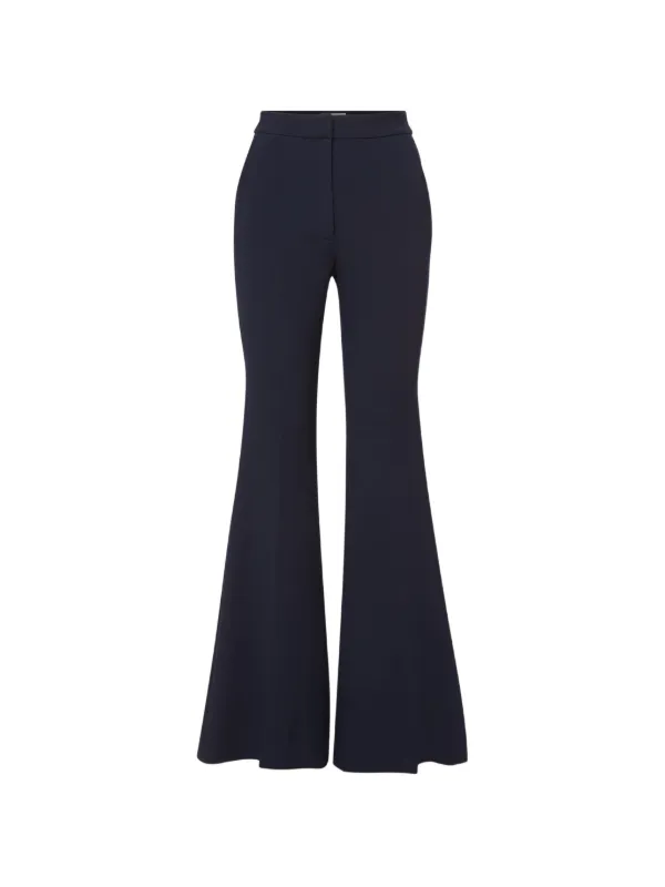 Veronica Beard Arden Flared Trousers in Blue