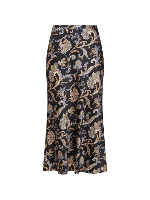 Veronica Beard Clover floral midi skirt