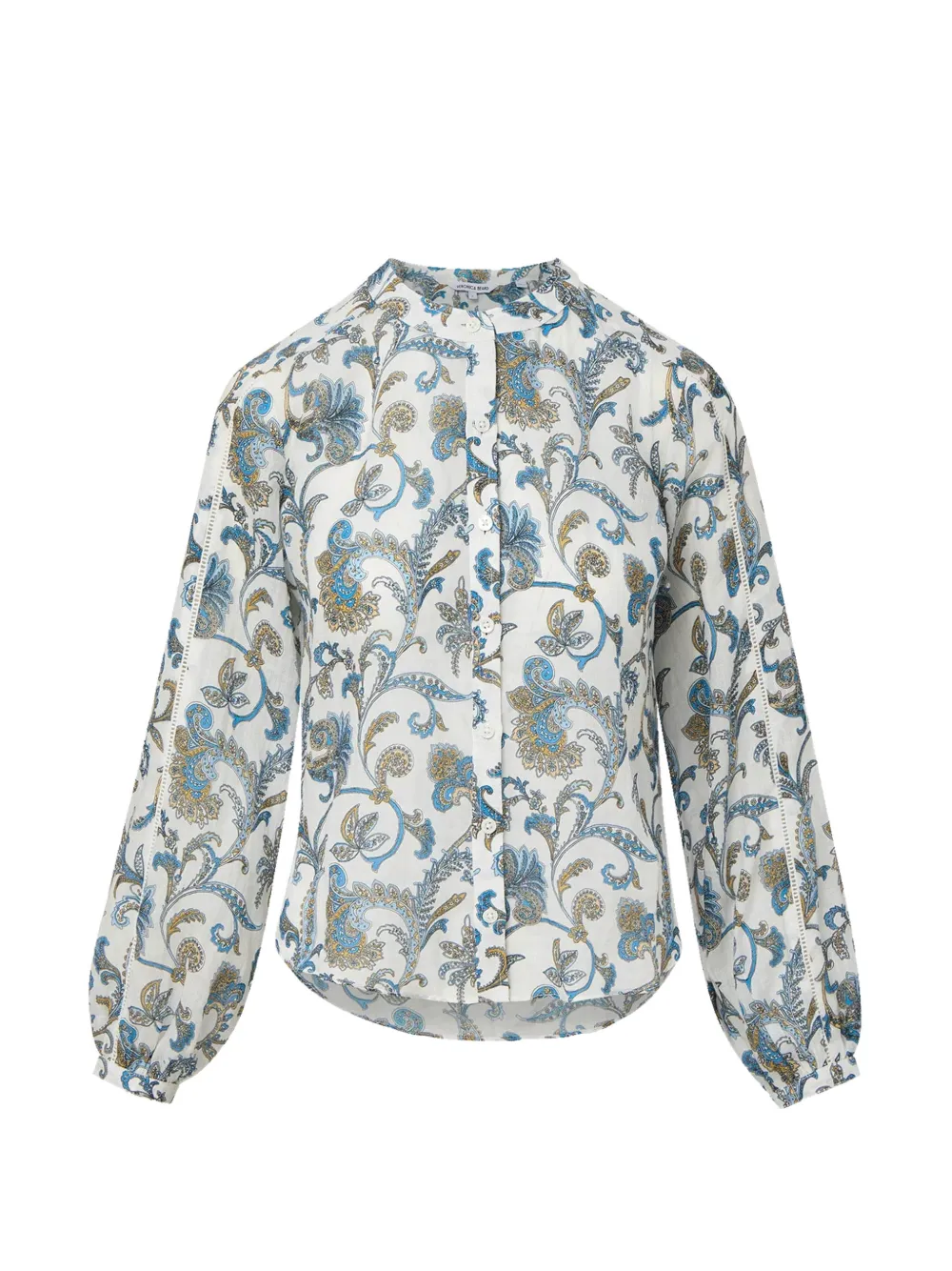 Veronica Beard Soleil paisley V-neck blouse - Bianco