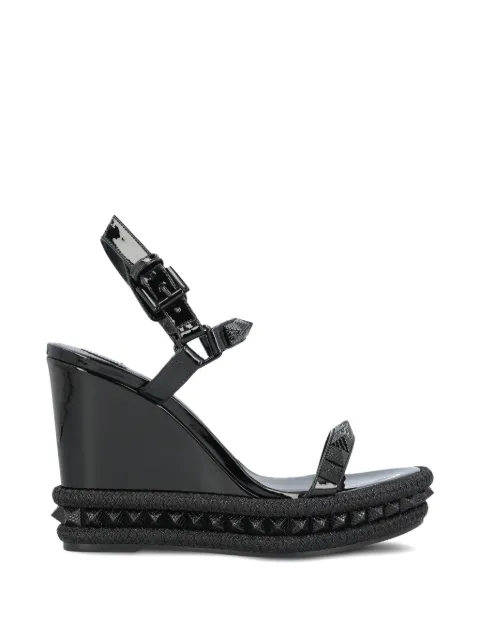 Christian Louboutin Pyraclou studded wedge heeled sandals