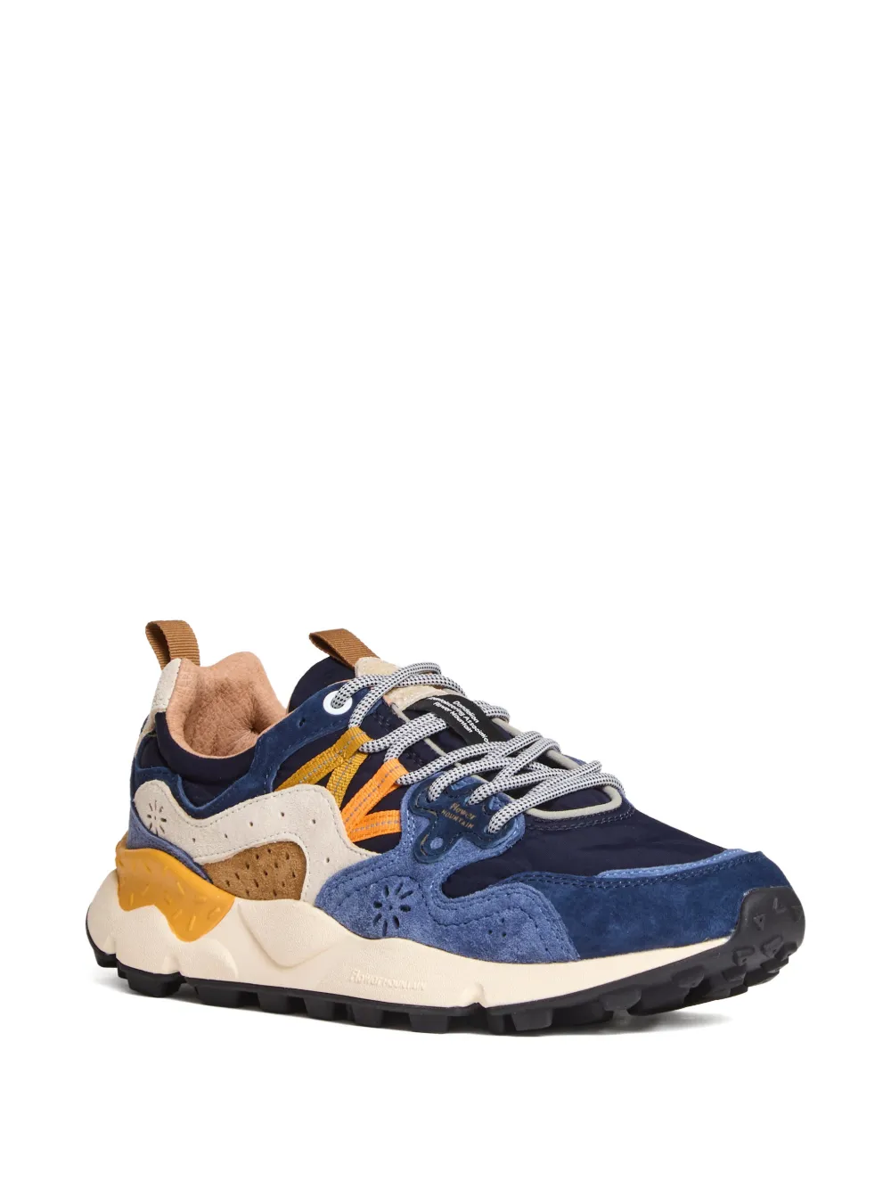 FLOWER MOUNTAIN Yamano 3 suède sneakers met trekkoord Blauw