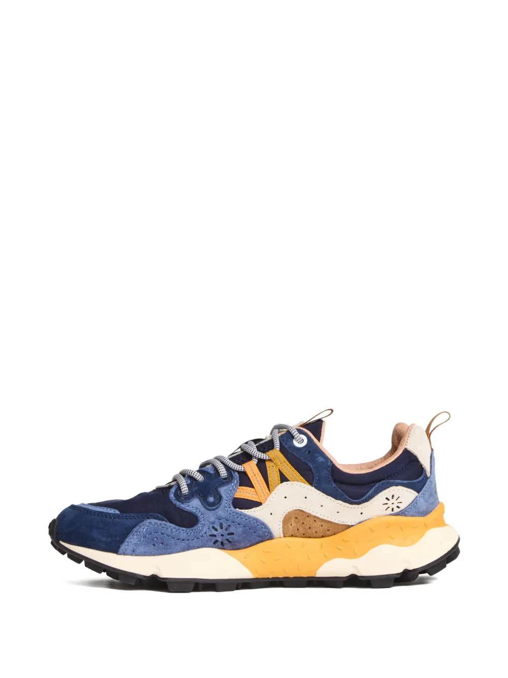 FLOWER MOUNTAIN Yamano 3 suède sneakers met trekkoord Blauw