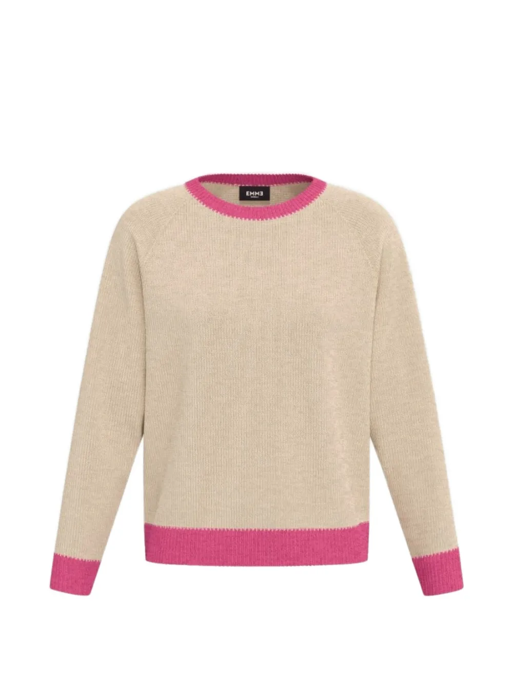 Marella Crew-neck Long-sleeve Sweater In Brown
