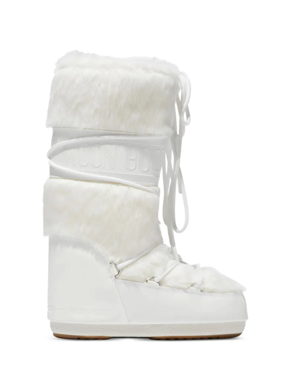 Moon Boot faux-fur logo boots Wit