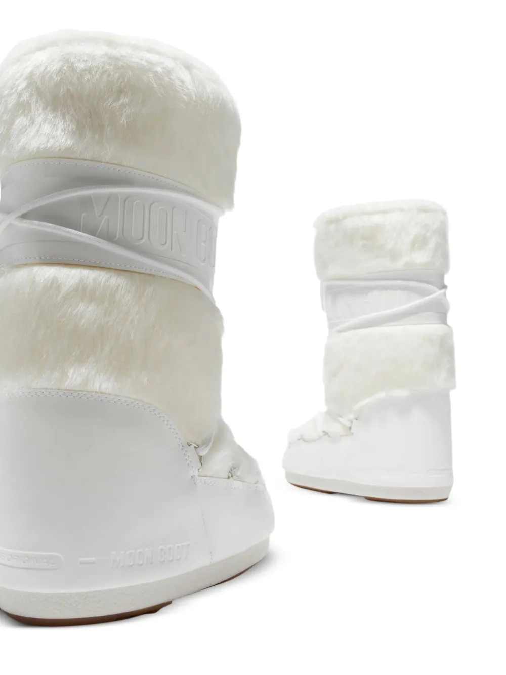 Moon Boot faux-fur logo boots Wit