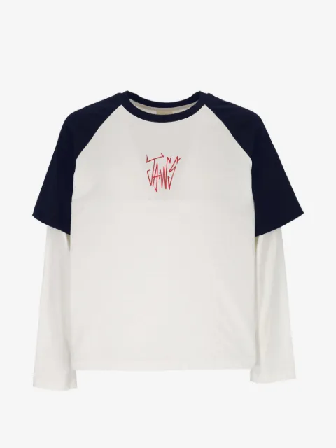 Jaws playera estampado manga larga