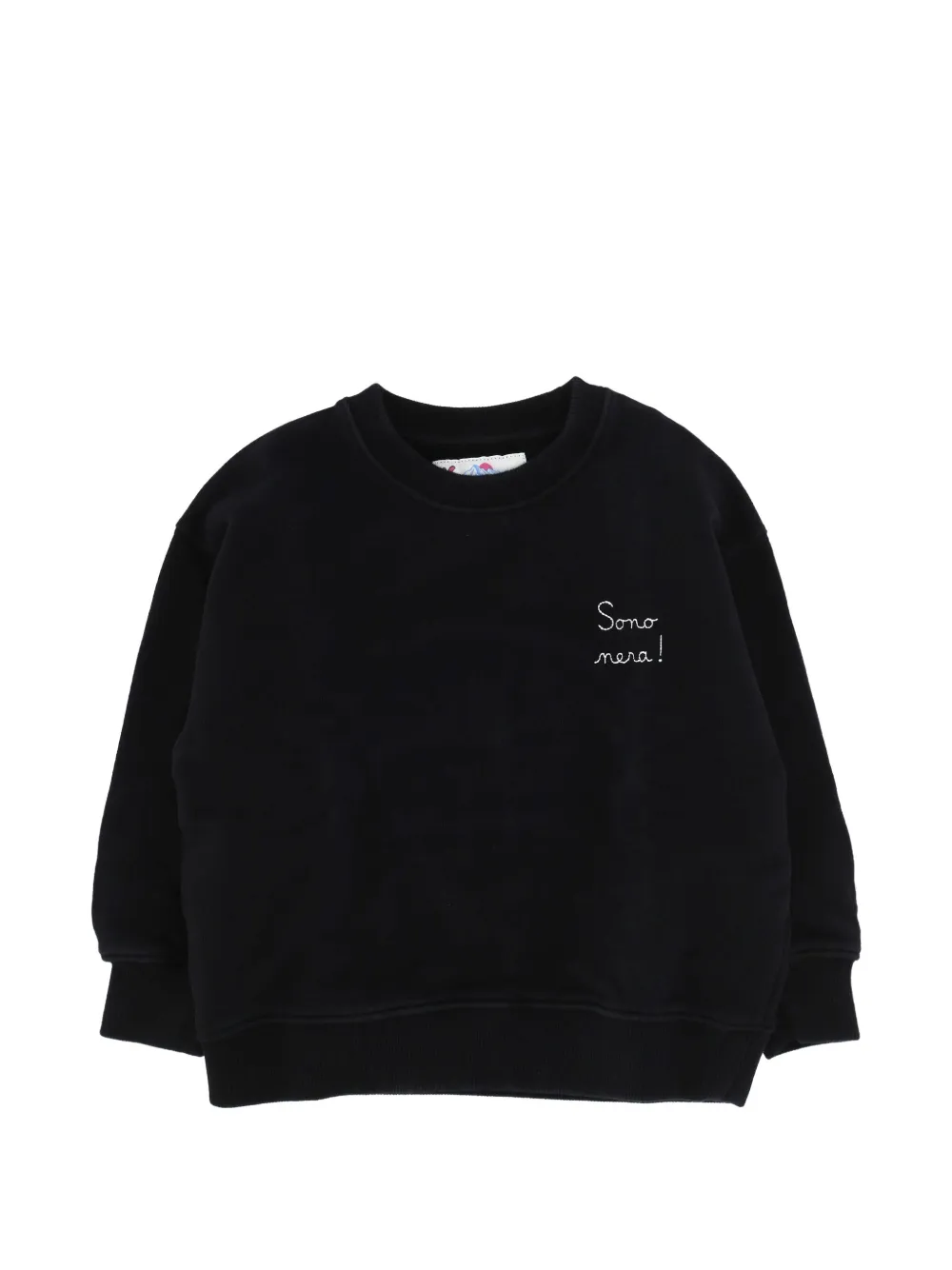 MC2 Saint Barth Kids logo-embroidered sweatshirt - Nero