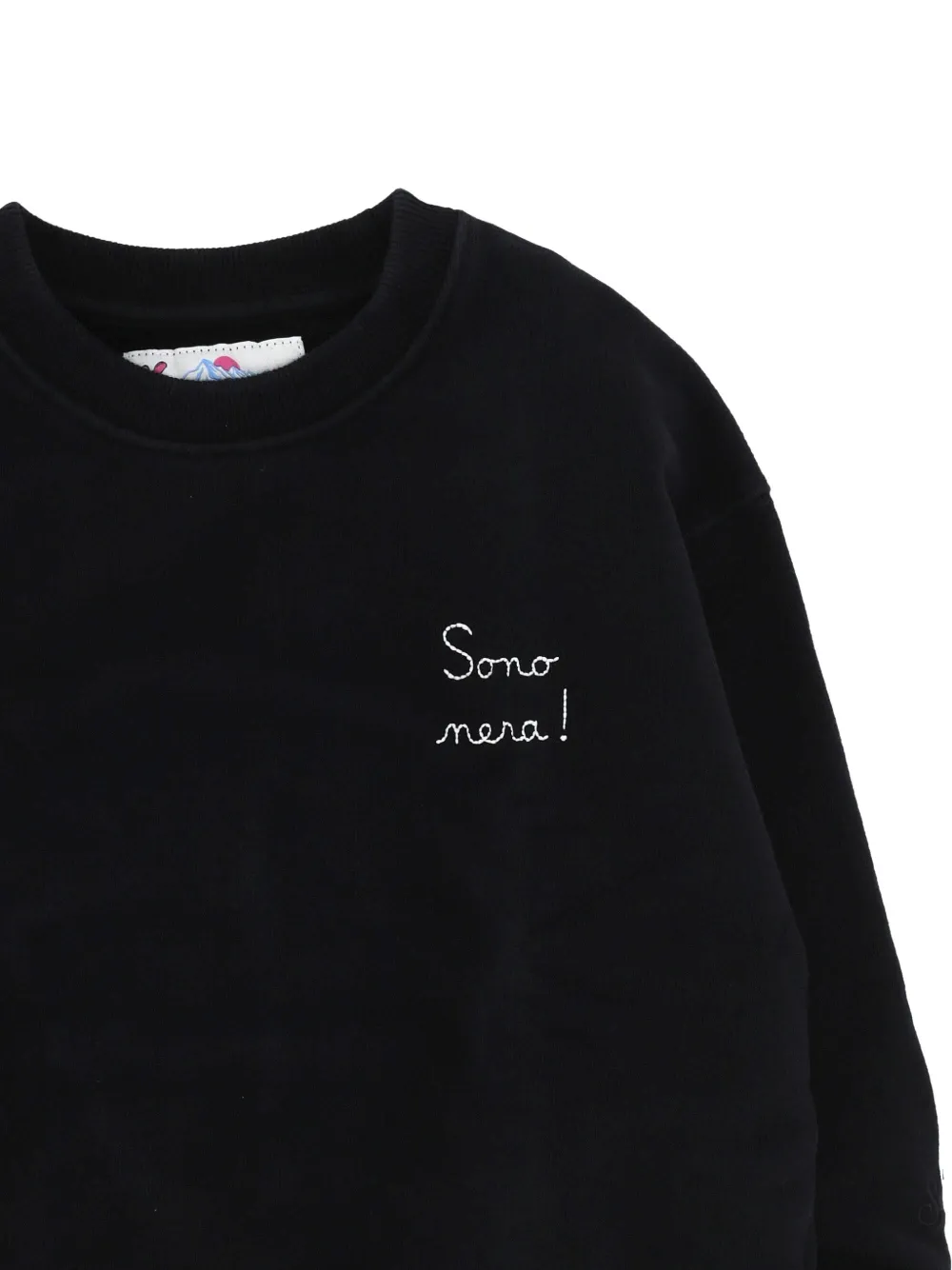 MC2 Saint Barth Kids Sweater met geborduurd logo Zwart