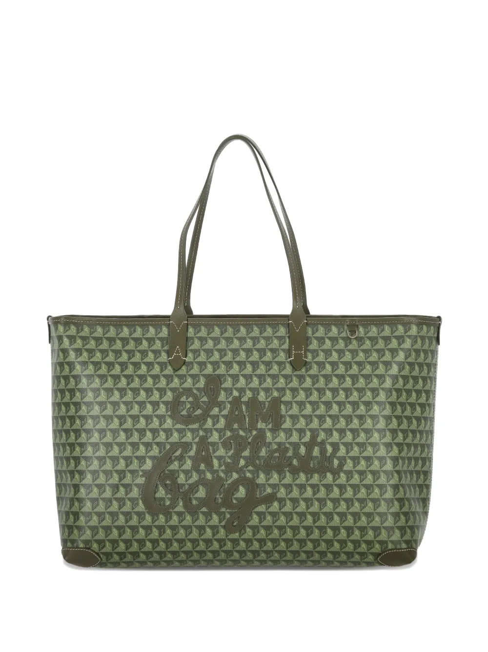 Anya Hindmarch geometric-pattern tote bag - Verde