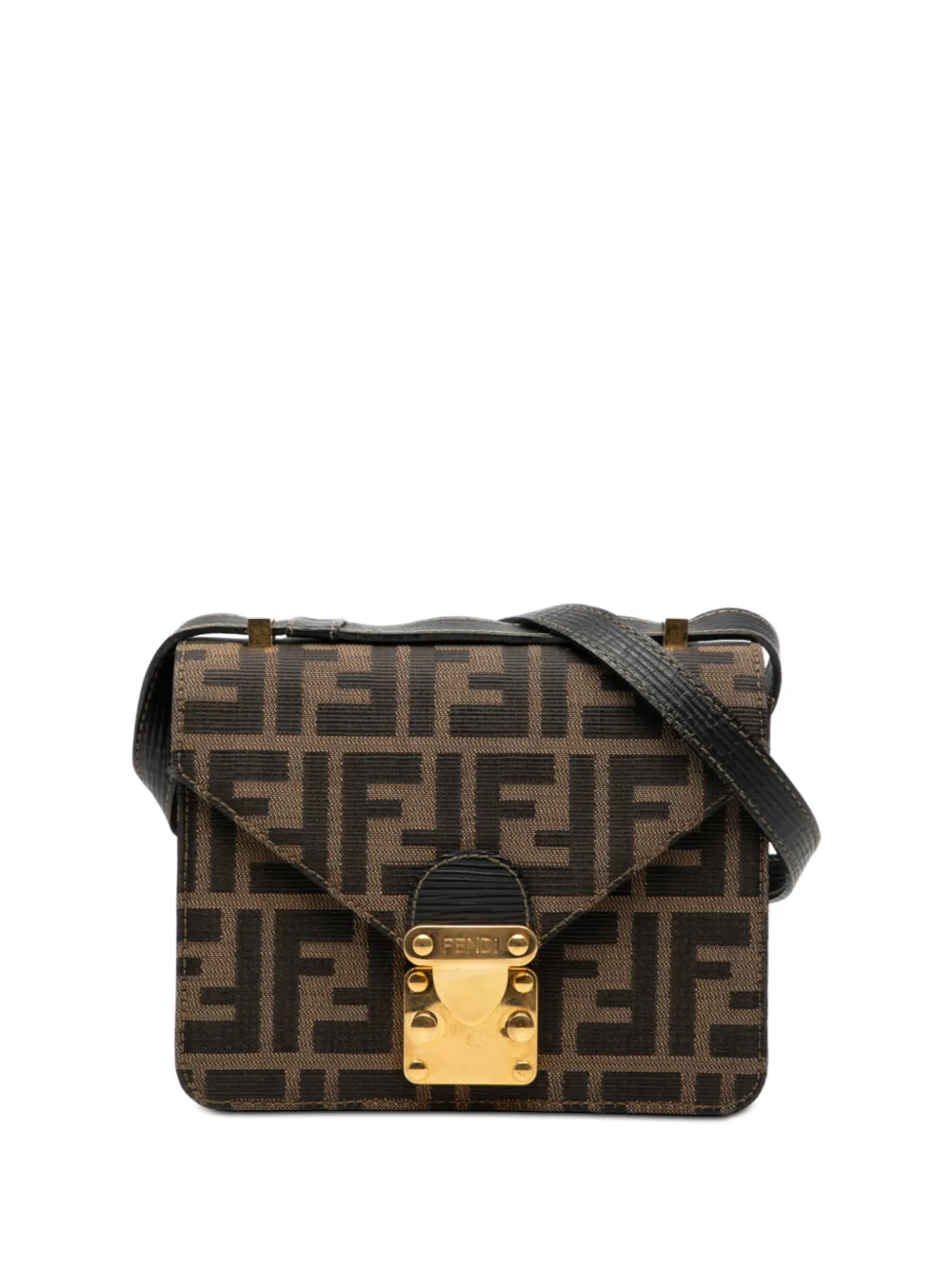 Fendi Pre-Owned 20th Century Zucca Canvas Flap crossbody bag - Marrone