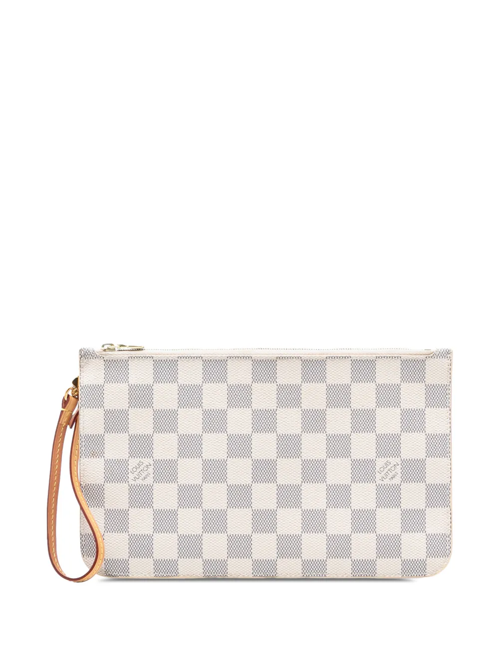 Louis Vuitton Pre-Owned 2015 Damier Azur Neverfull MM pouch - Bianco