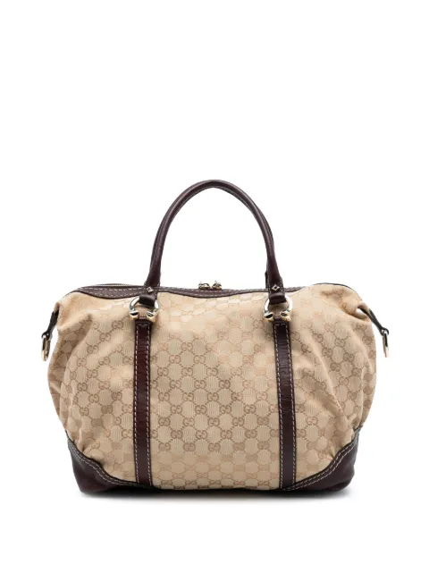 Gucci Pre-Owned 2016-2025 GG Canvas Horsebit Nail boston bag