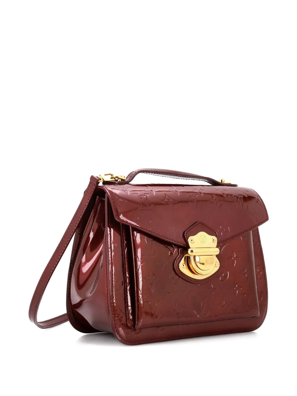 Louis Vuitton Pre-Owned Borsa a tracolla Mirada in pelle Vernis con monogramma - Rosso