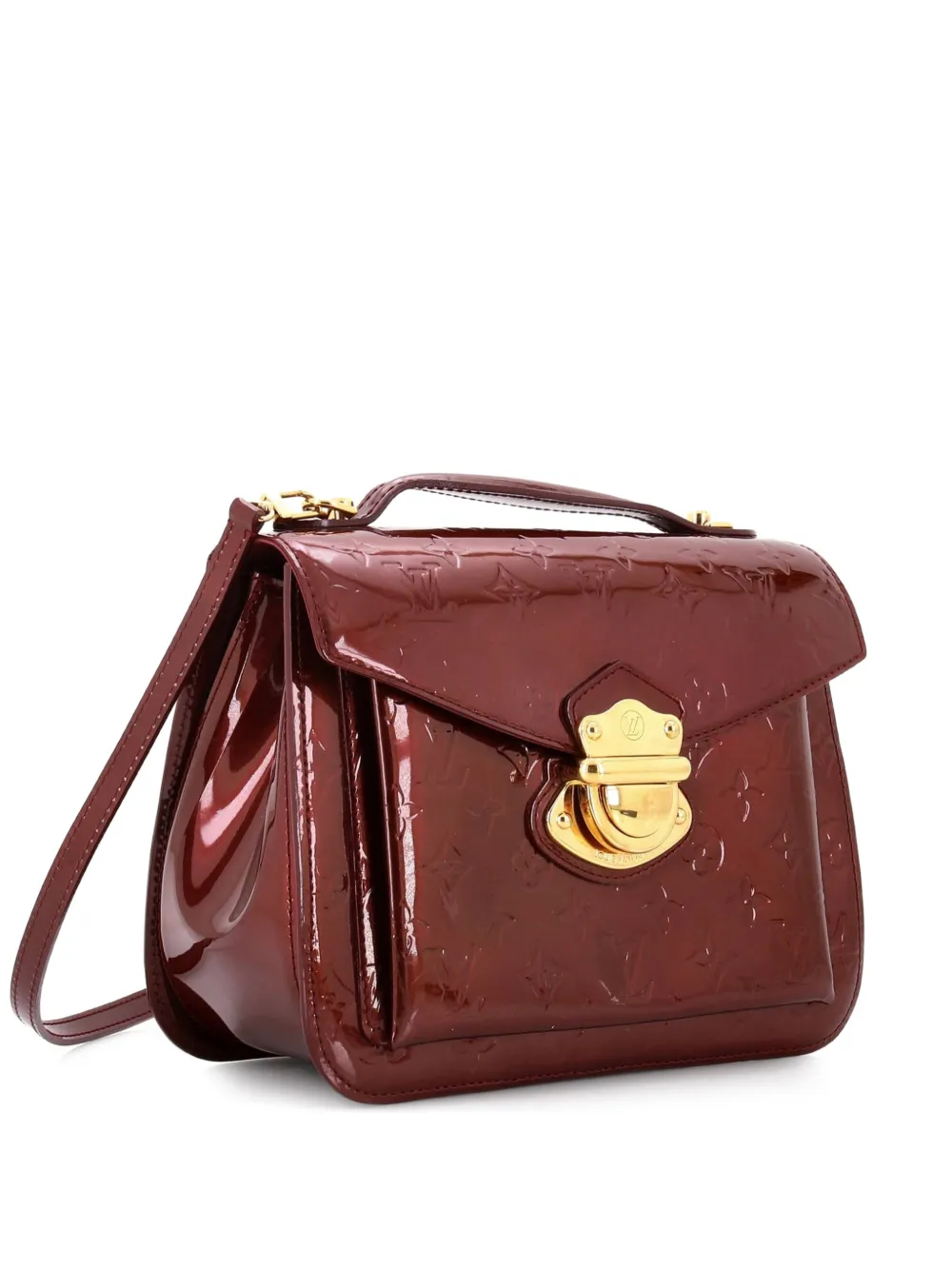 Louis Vuitton Pre-Owned Borsa a tracolla Mirada in pelle Vernis con monogramma - Rosso