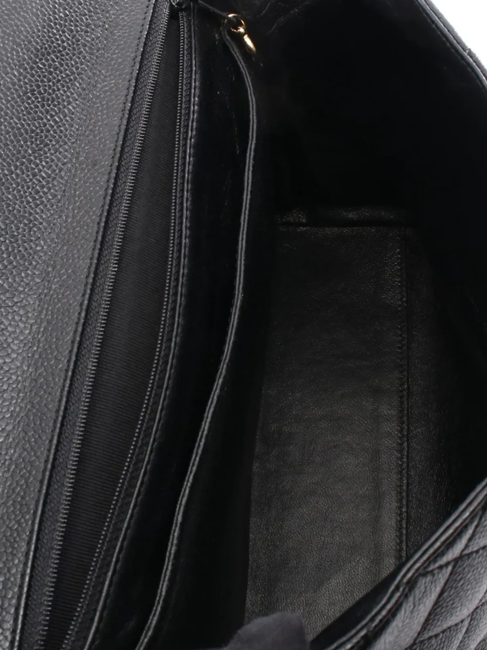 2002-2003 Cc Quilted Caviar Kelly Top Handle Bag Handbag