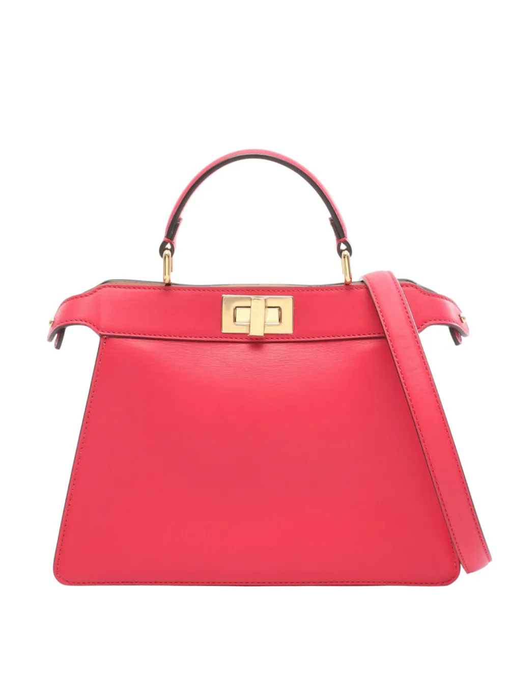 Fendi Pre-Owned 2010-2026 Small Leather Peekaboo ISeeU satchel - Rosa