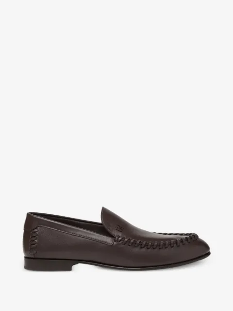 FENDI whipstitch-detail loafers