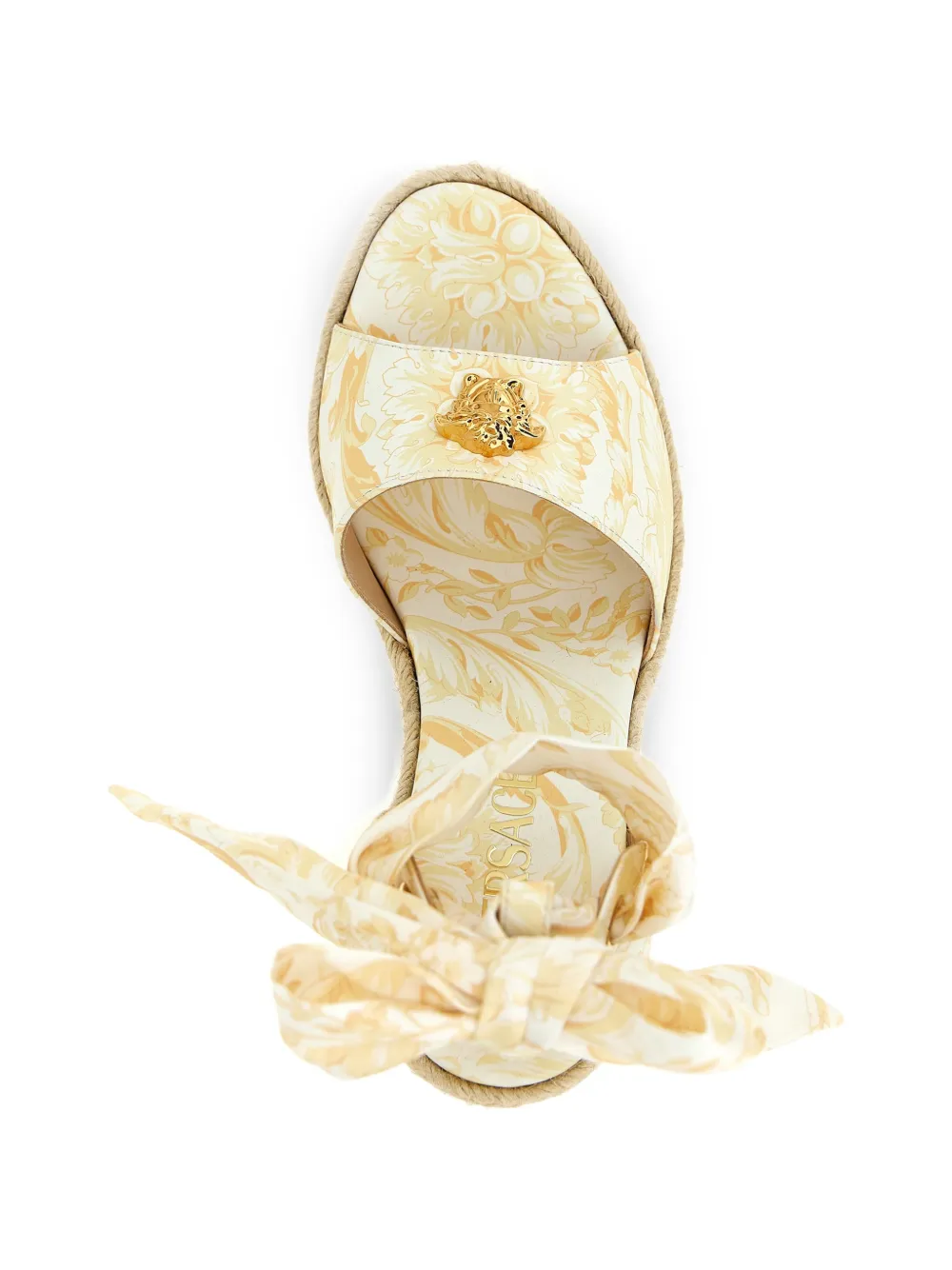 Versace La Medusa barocco sleehakken Beige