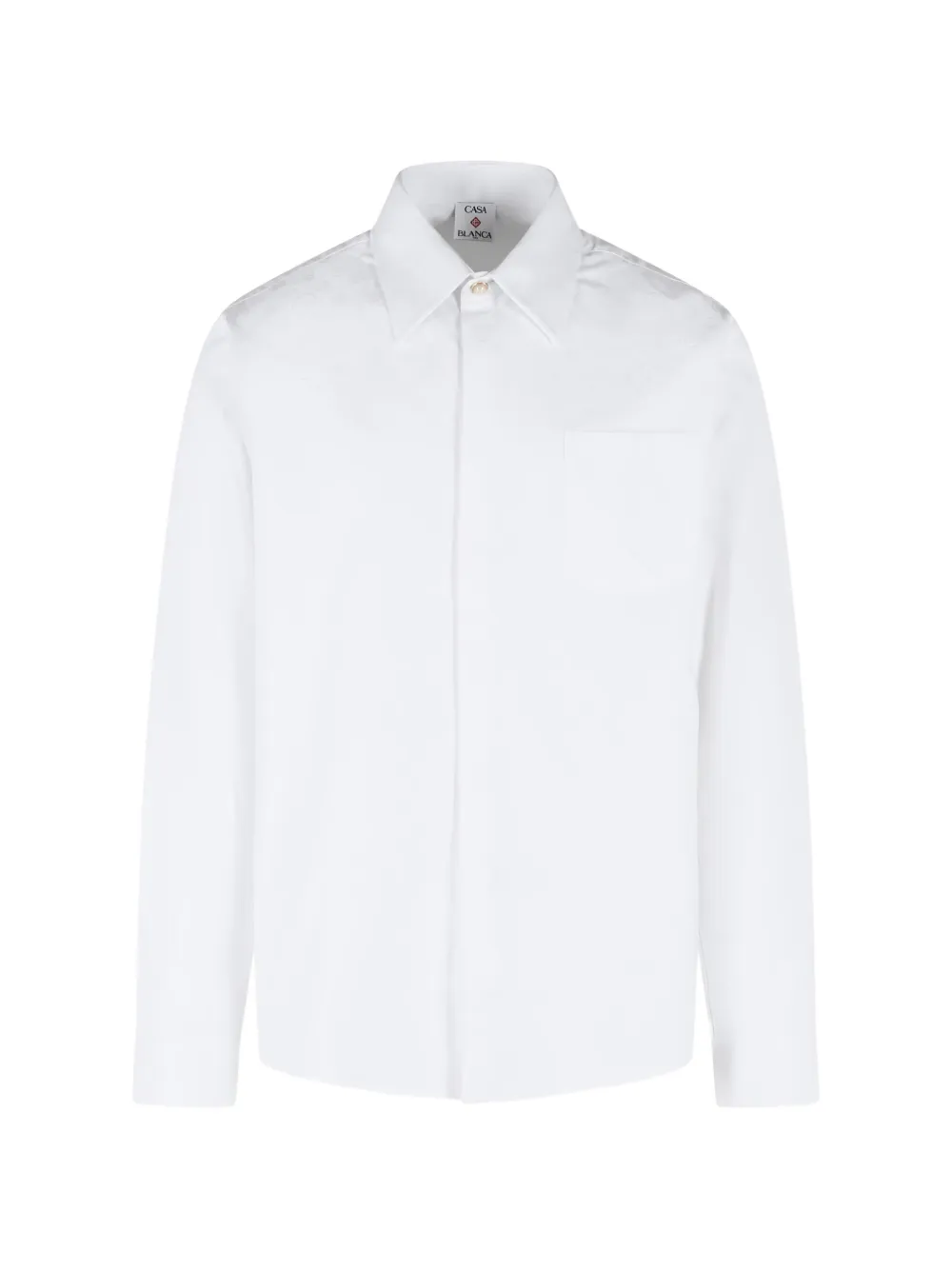 Casablanca monogram pocket shirt - Bianco