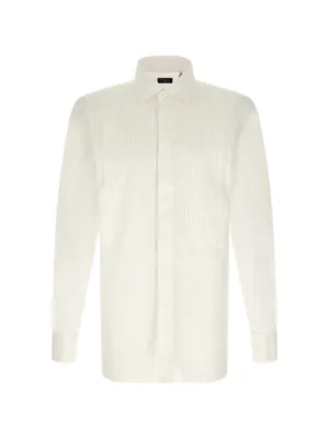 Finamore 1925 Napoli ノーカラーシャツ | ホワイト | FARFETCH JP