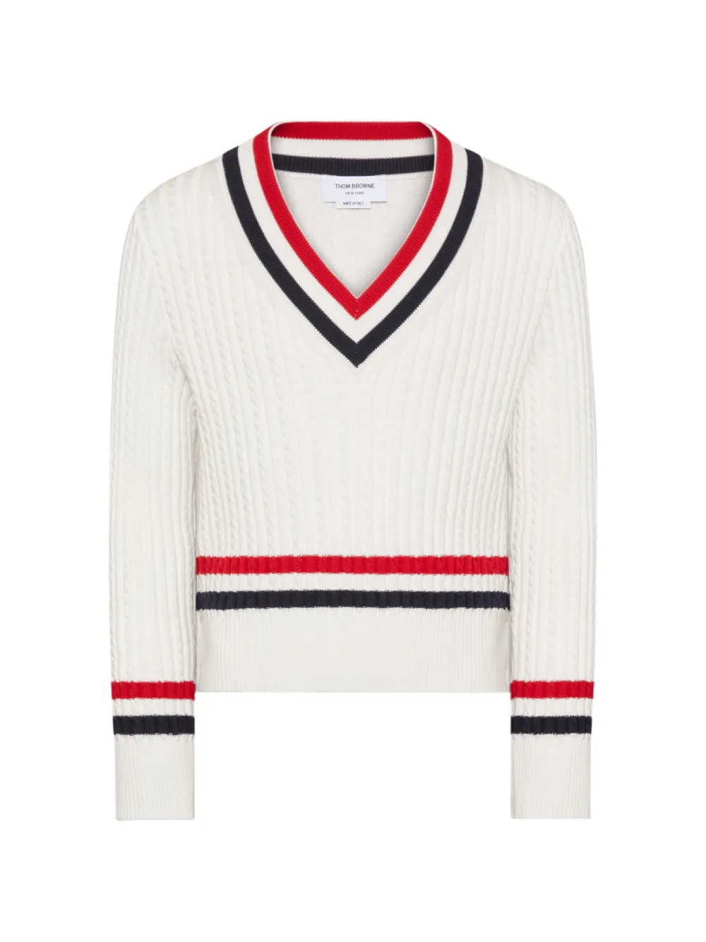 Thom Browne Trui met V-hals Wit