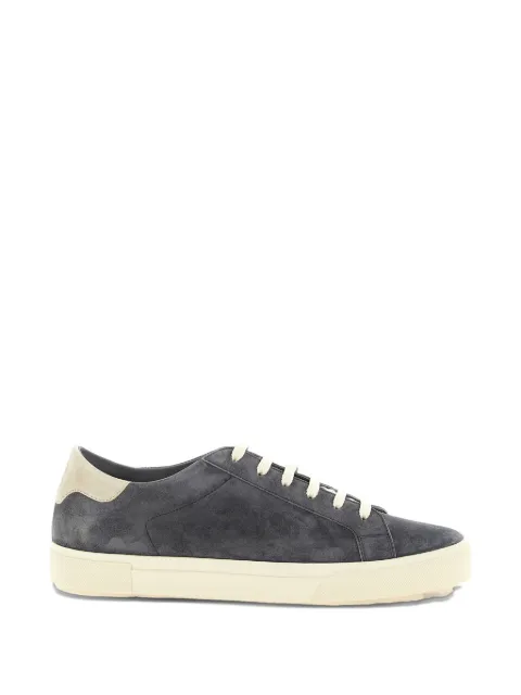 Brunello Cucinelli suede embossed-logo sneakers