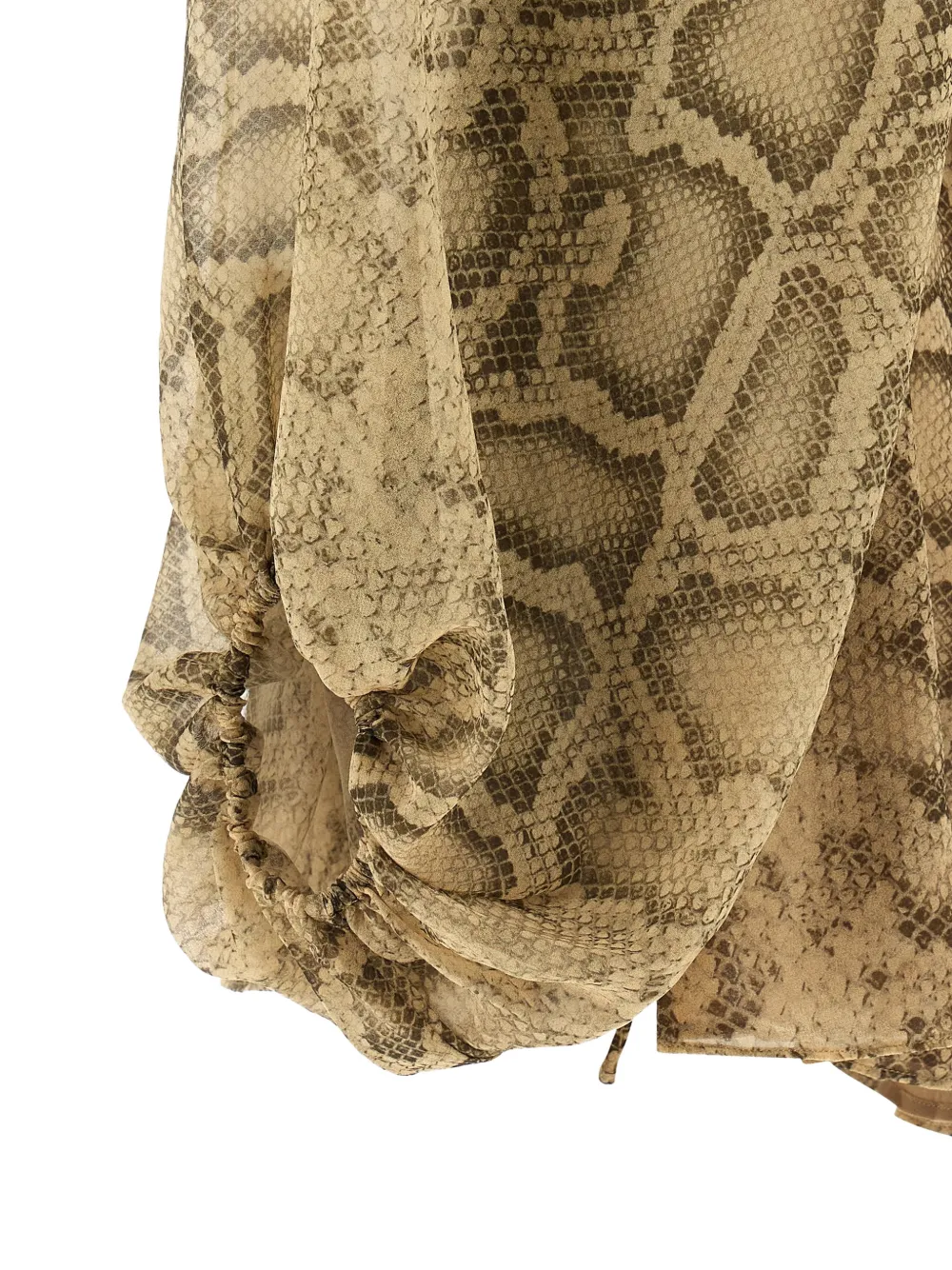 Python-Printed Tie Playsuit