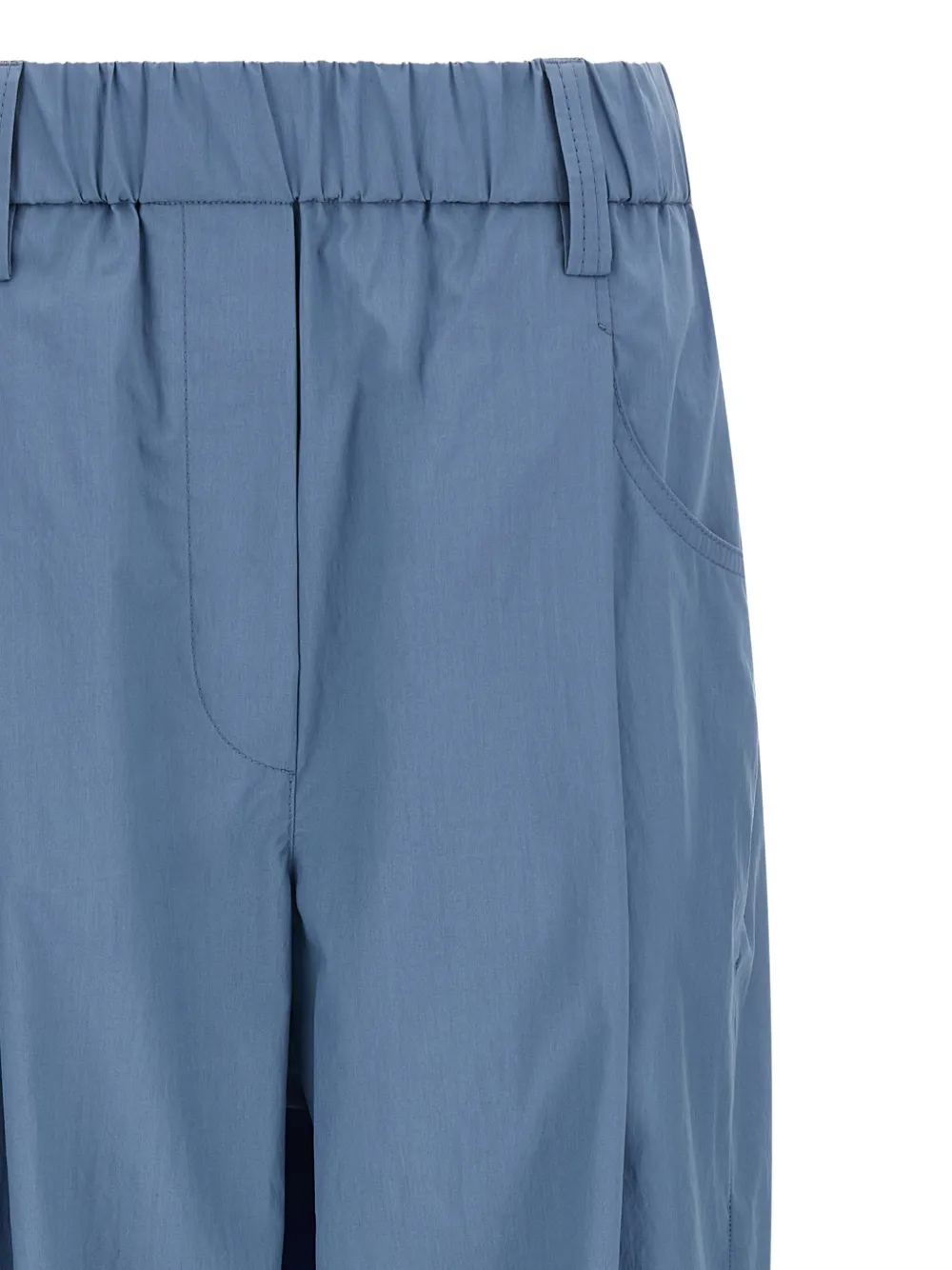  Brunello Cucinelli Monile Elasticated Trousers - Blue 
